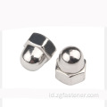 Din1587 kacang kubah baja stainless acorn kacang segi enam acorn